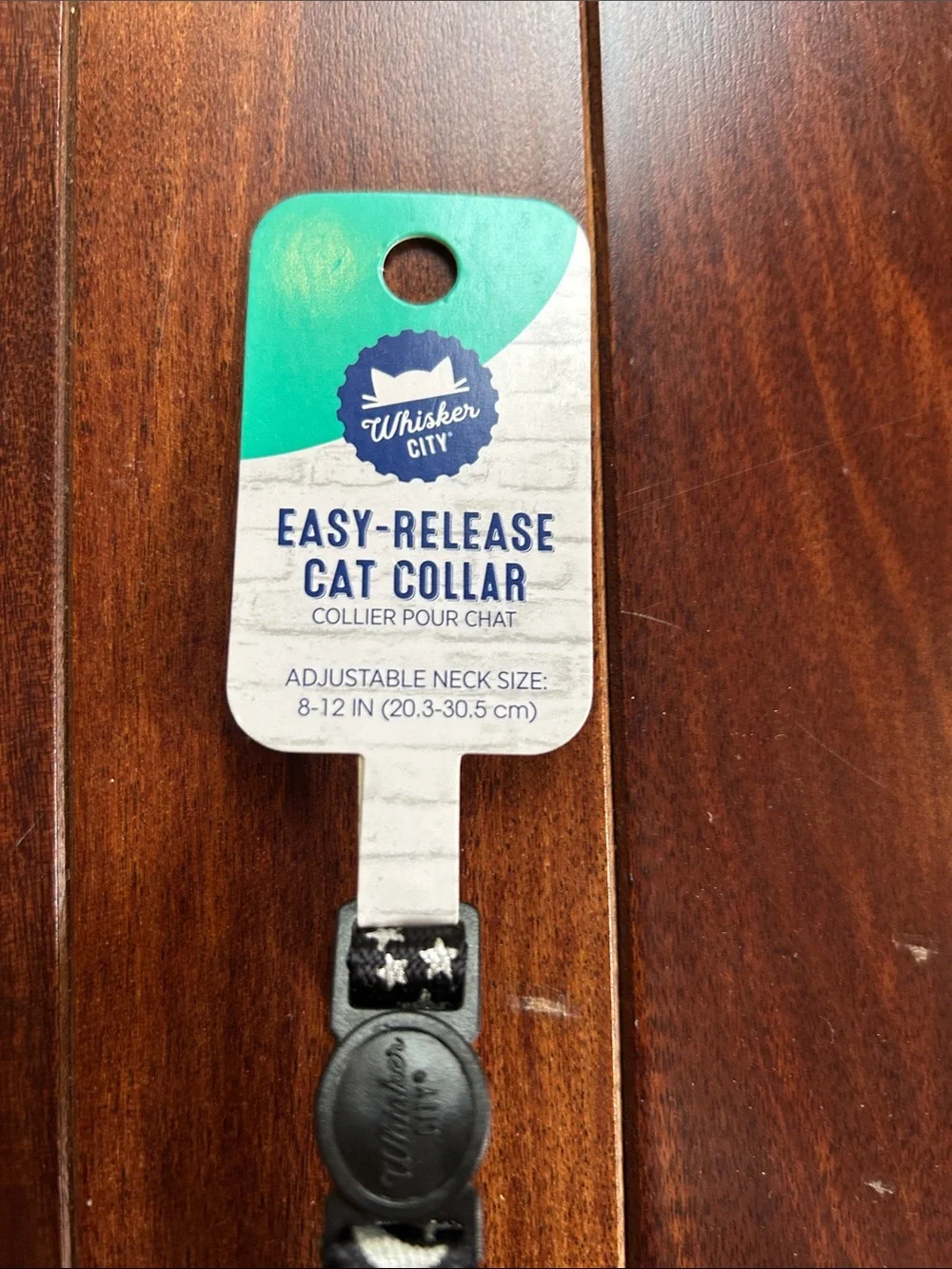 Walkabout City Black Star Cat Collar & Leash Set - Easy-Release Adjustable